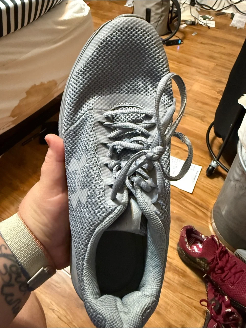 Under Armour Men’s Gray Lightweight Training Sneakers